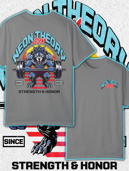 NEON THEORY GYM Unisex T-shirt