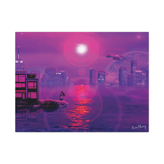 PARADISE CITY Canvas Artwork- 24" x "32