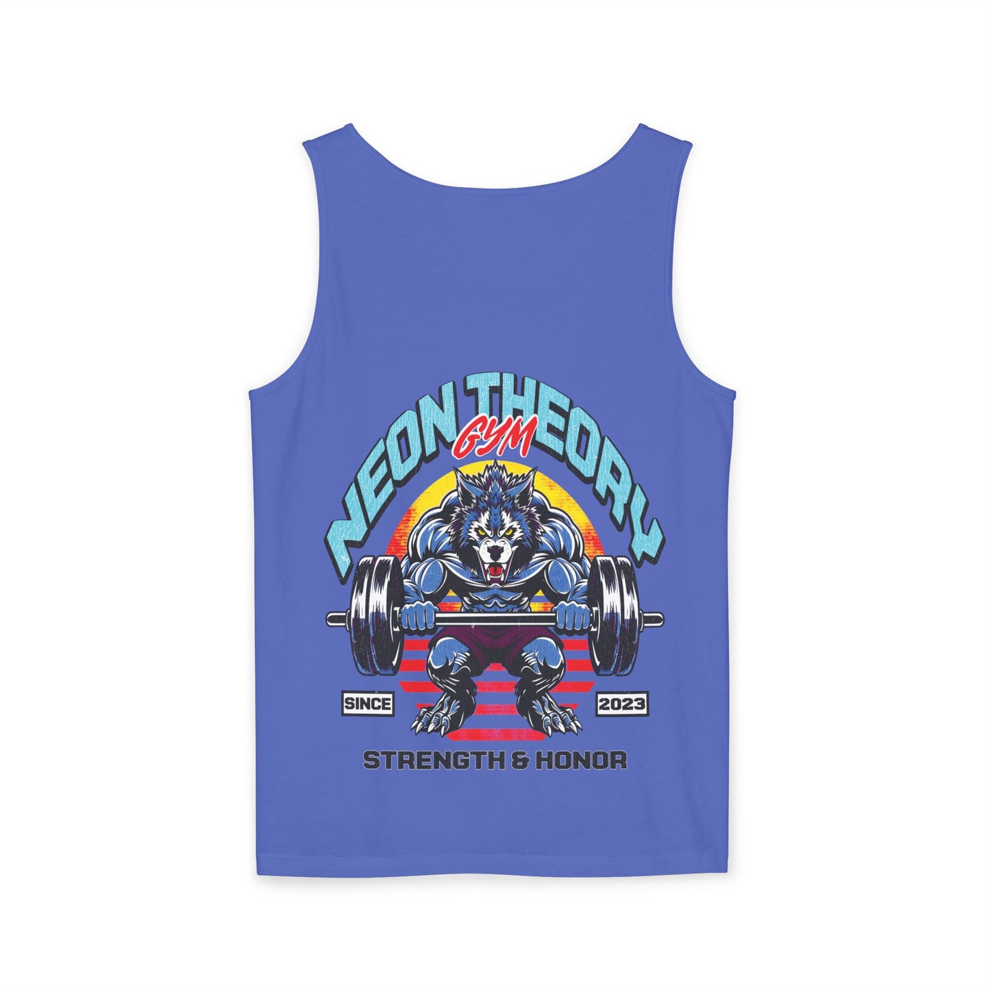 NEON THEORY GYM Unisex Tank Top