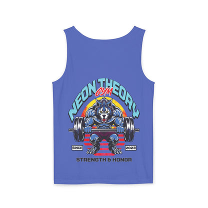 NEON THEORY GYM Unisex Tank Top