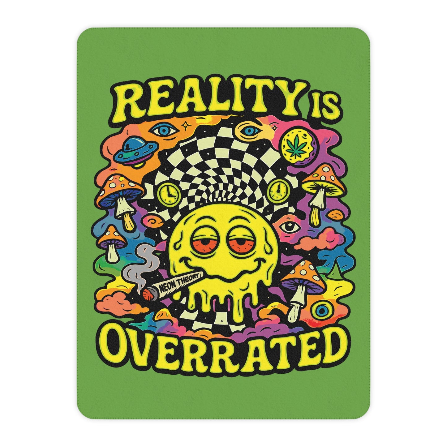 REALITY IS OVERRATED Sherpa Blanket