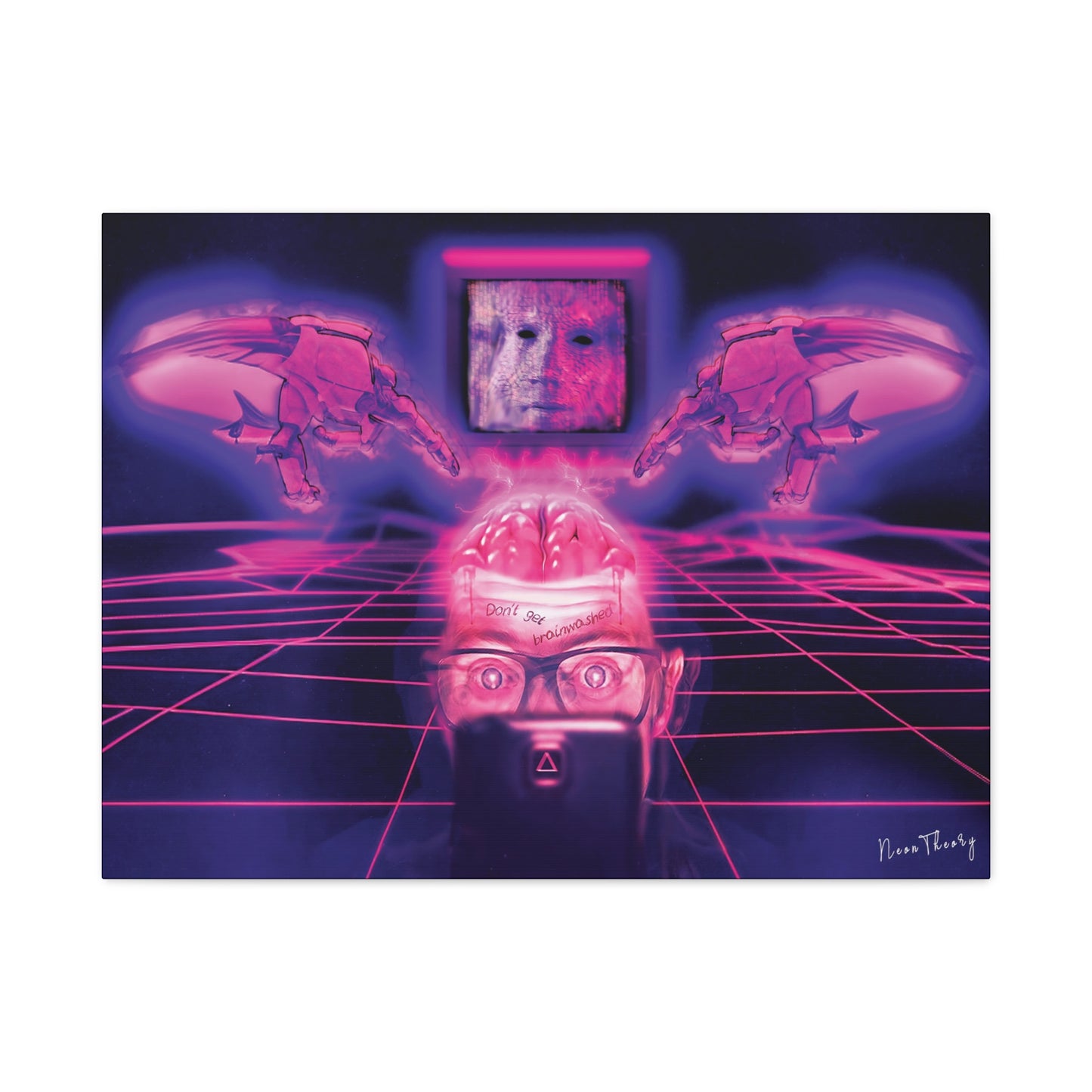 DON'T GET BRAINWASHED Canvas Artwork- 24" x "32