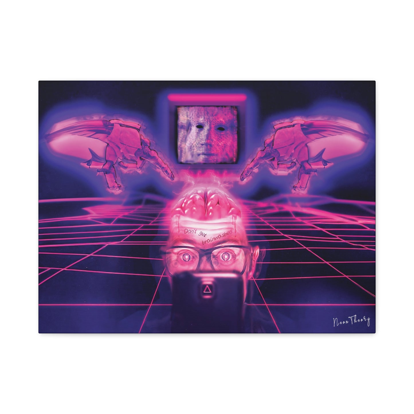 DON'T GET BRAINWASHED Canvas Artwork- 24" x "32