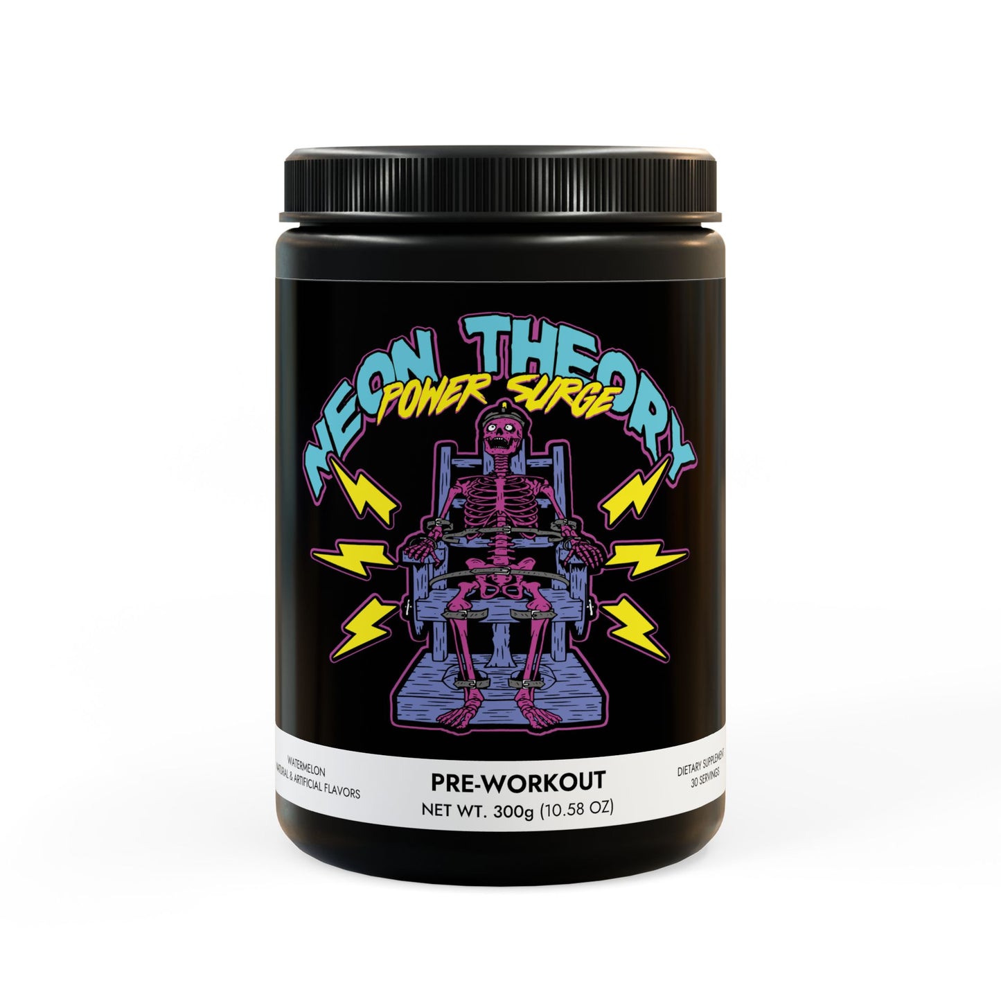POWER SURGE Pre-Workout Supplement, Watermelon (300g, 10.58oz)