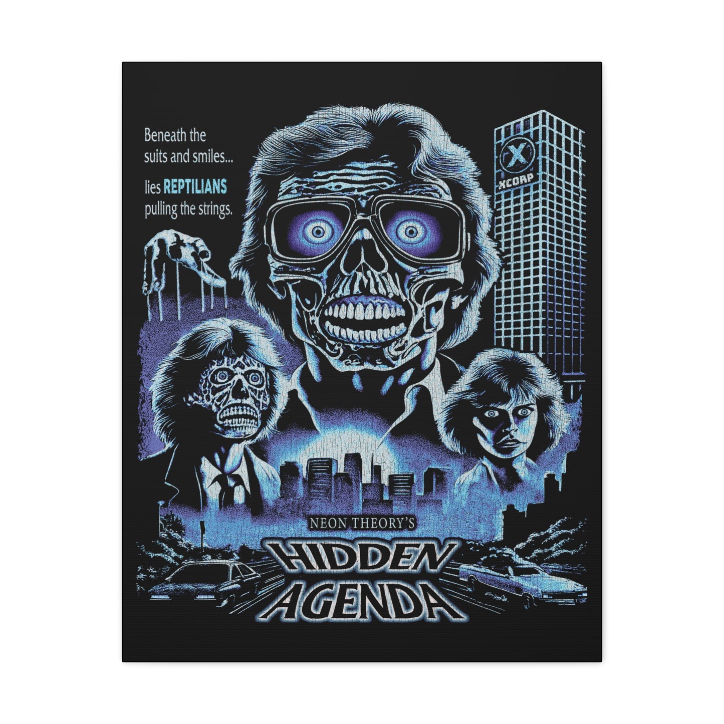 HIDDEN AGENDA Canvas Artwork