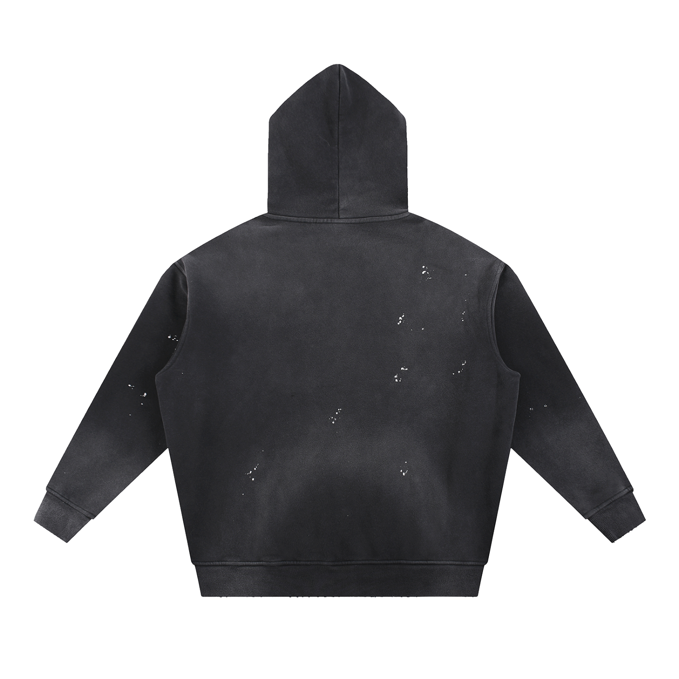 NEON THEORY Vintage Washed Frayed Fleece Hoodie
