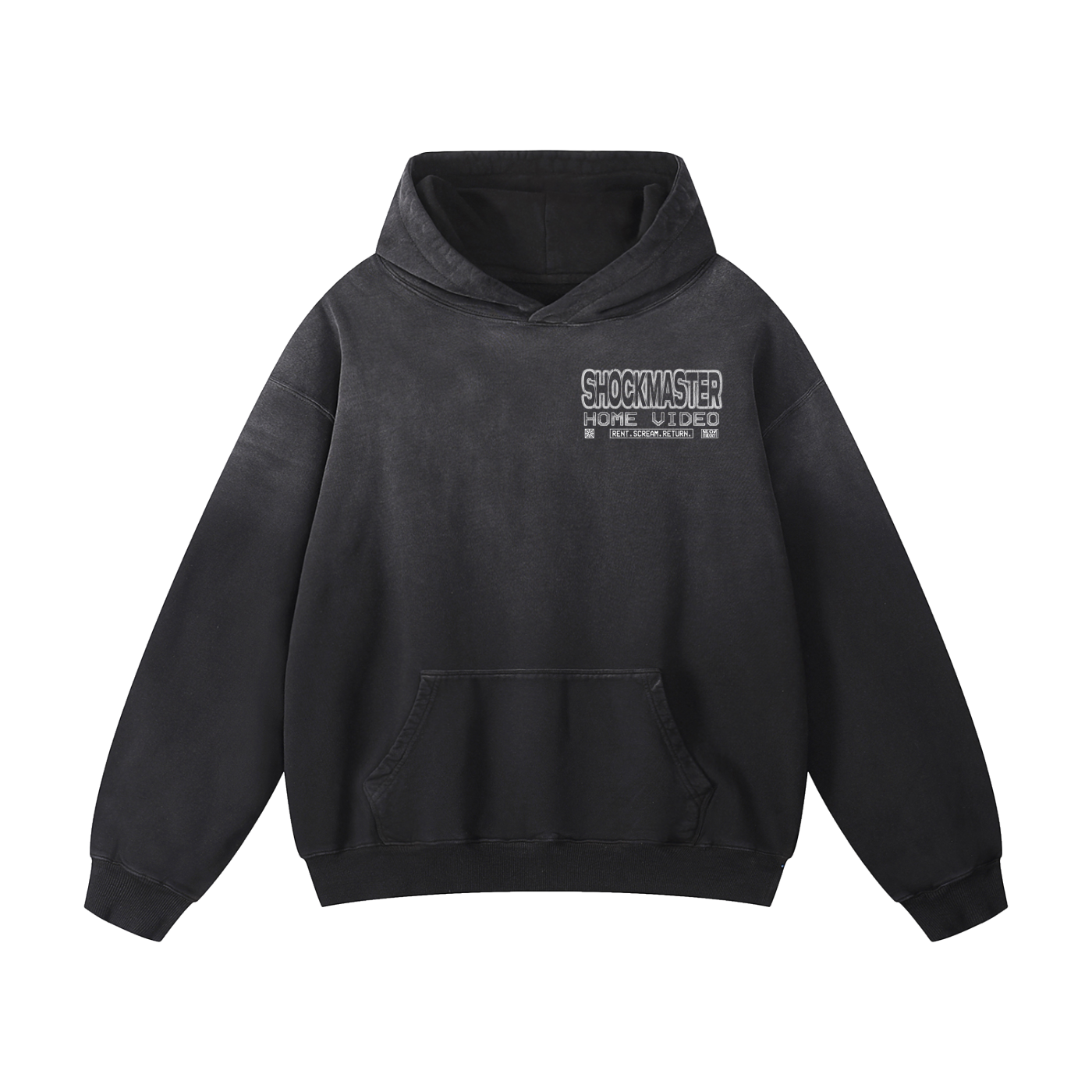 SHOCKMASTER HOME VIDEO Heavyweight Sunfade Oversized Hoodie
