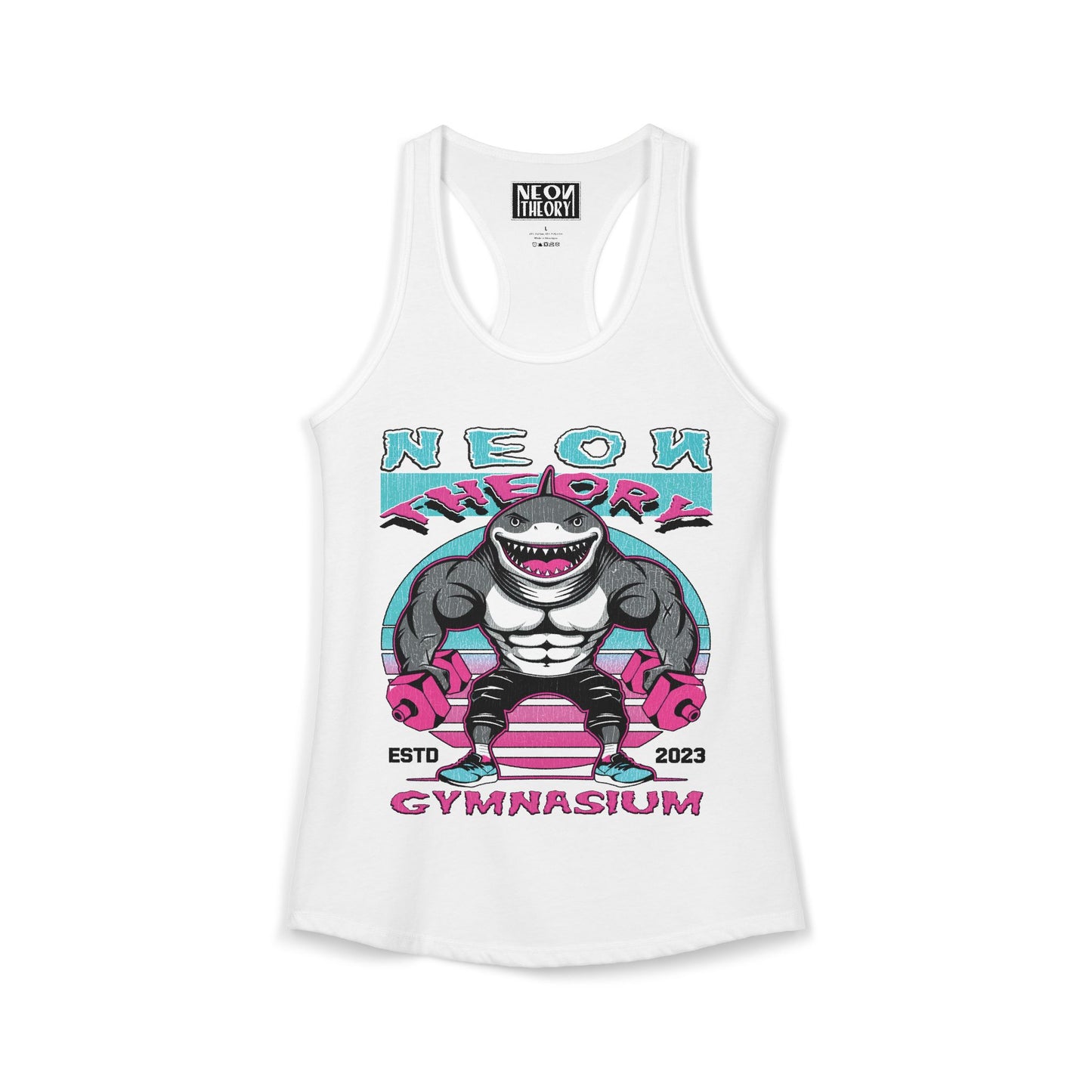 NEON THEORY GYMNASIUM Women's Racerback