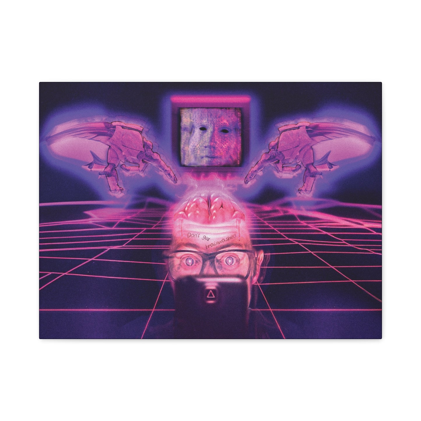 DON'T GET BRAINWASHED Canvas Artwork- 24" x "32