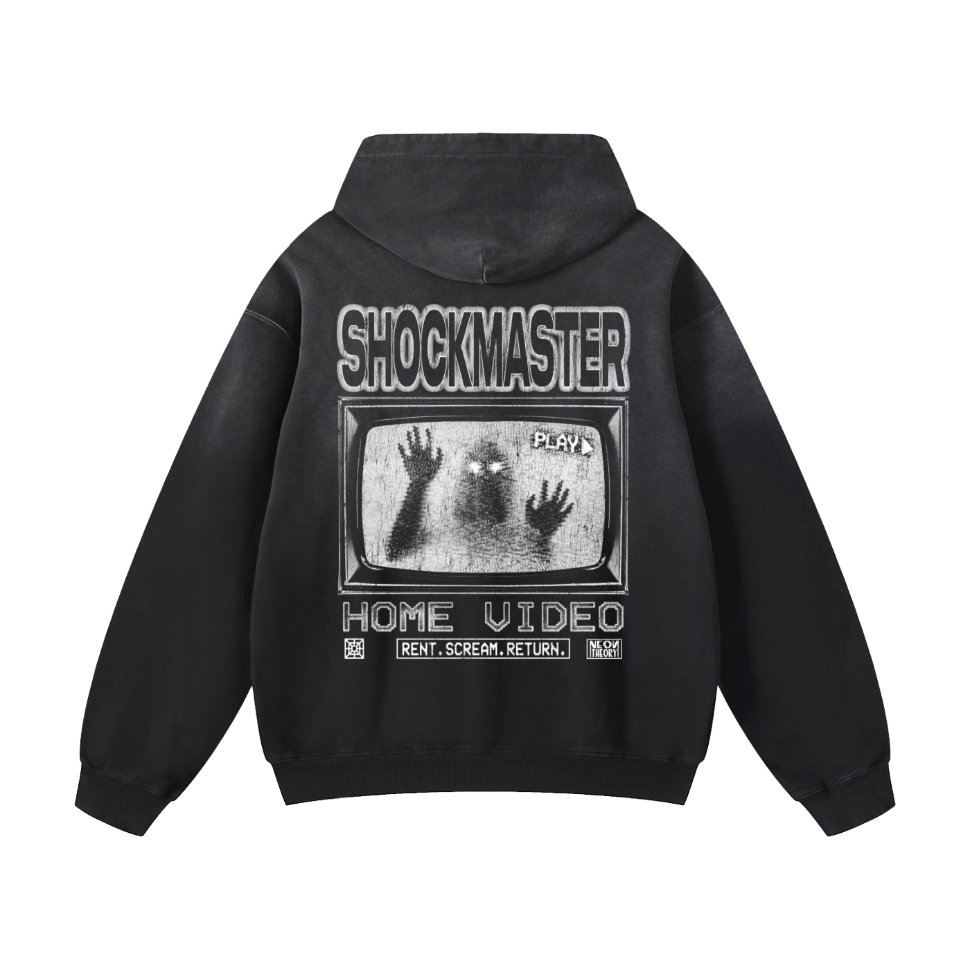 SHOCKMASTER HOME VIDEO Heavyweight Sunfade Oversized Hoodie