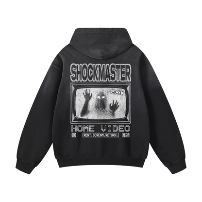 SHOCKMASTER HOME VIDEO Heavyweight Sunfade Oversized Hoodie