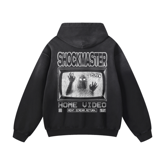 SHOCKMASTER HOME VIDEO Heavyweight Sunfade Oversized Hoodie