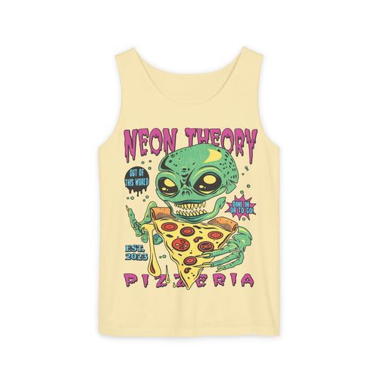 NEON THEORY PIZZERIA Unisex Tank Top
