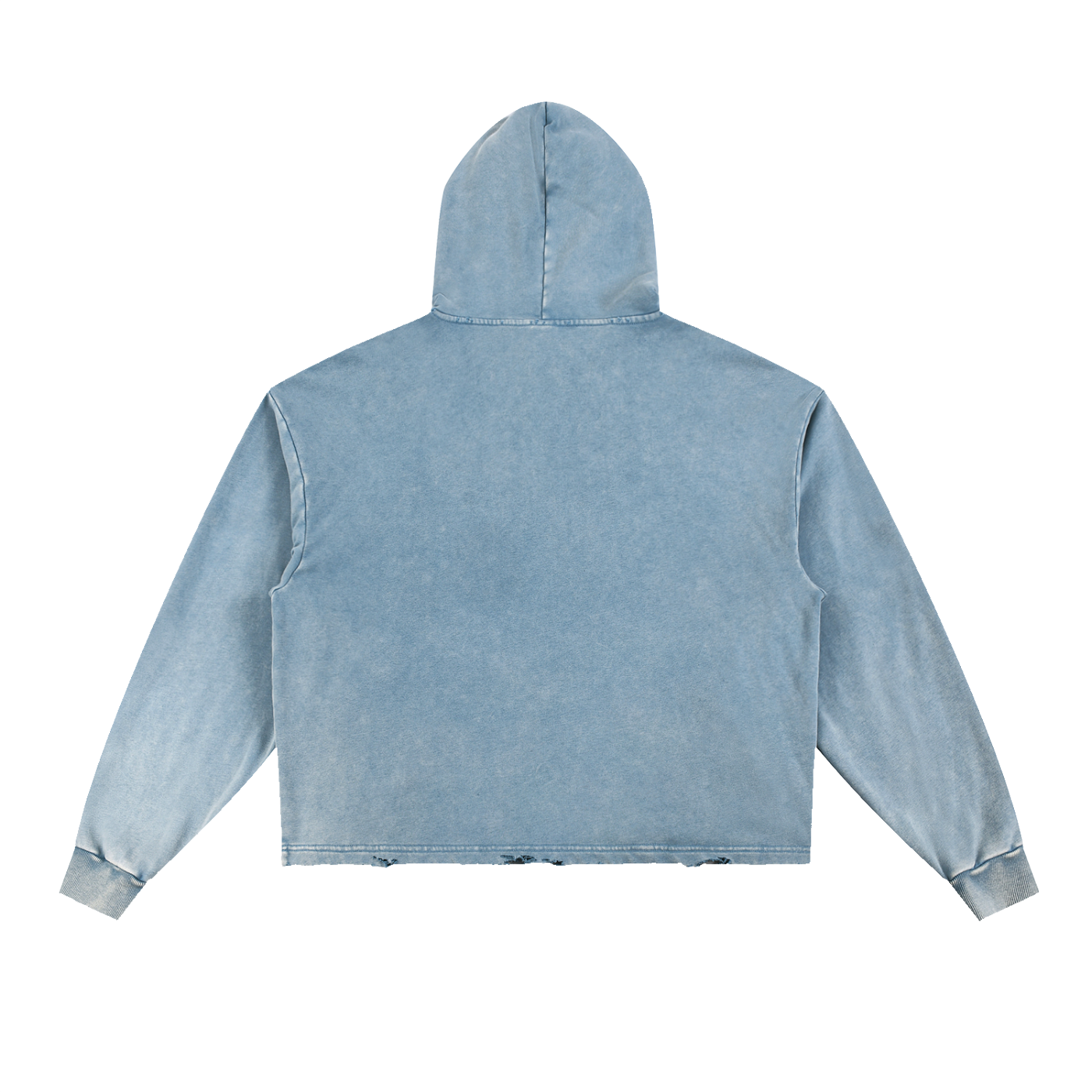 NEON THEORY Vintage Washed Frayed-Hem Hoodie