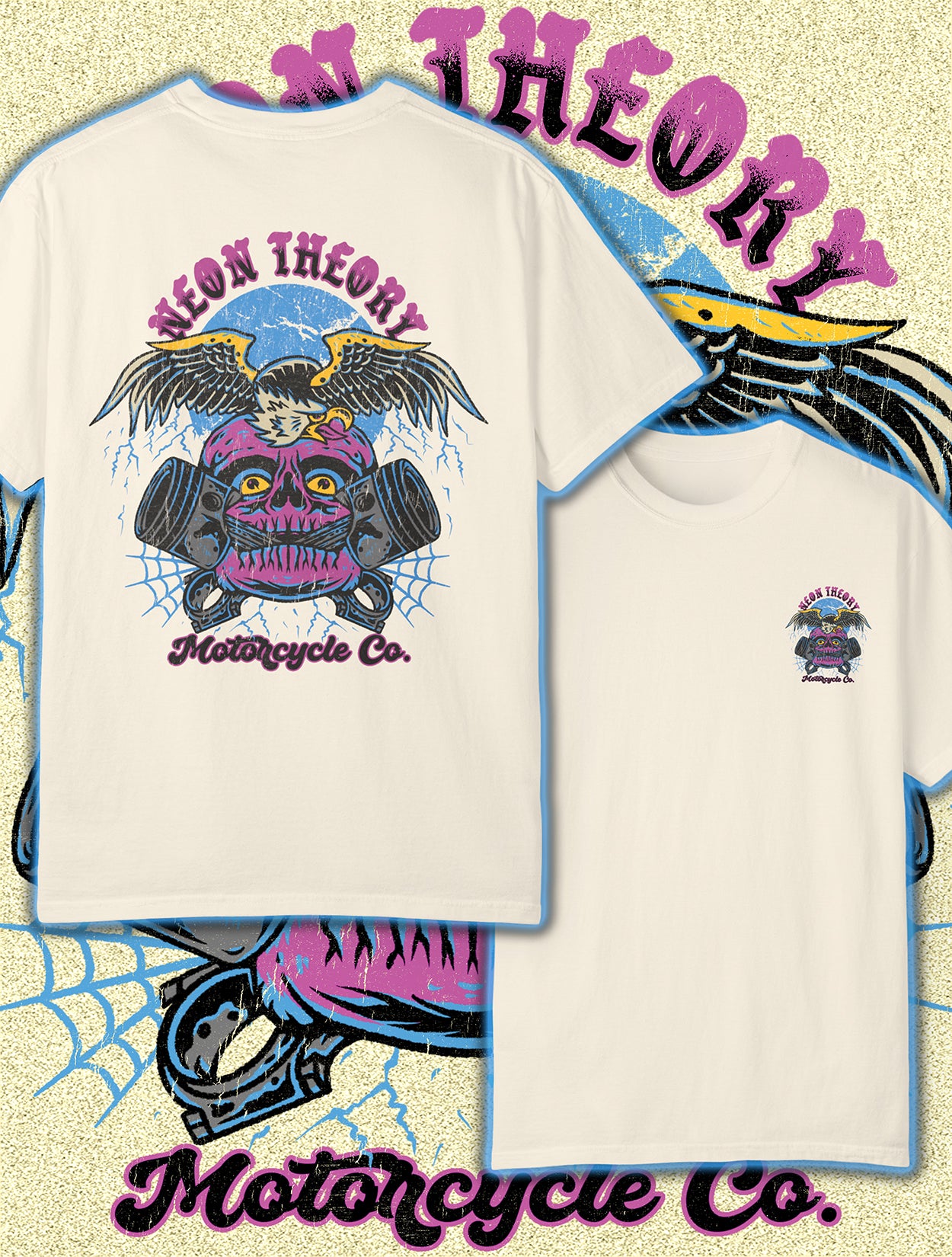 NEON THEORY MOTORCYCLE CO. Unisex T-shirt