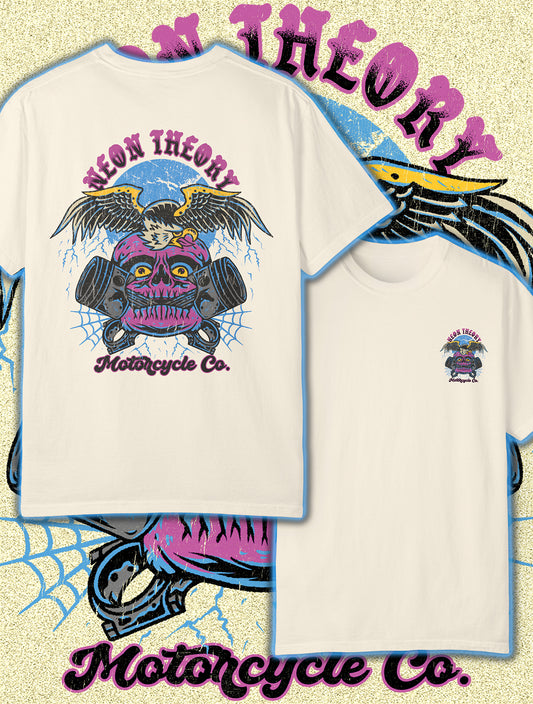 NEON THEORY MOTORCYCLE CO. Unisex T-shirt